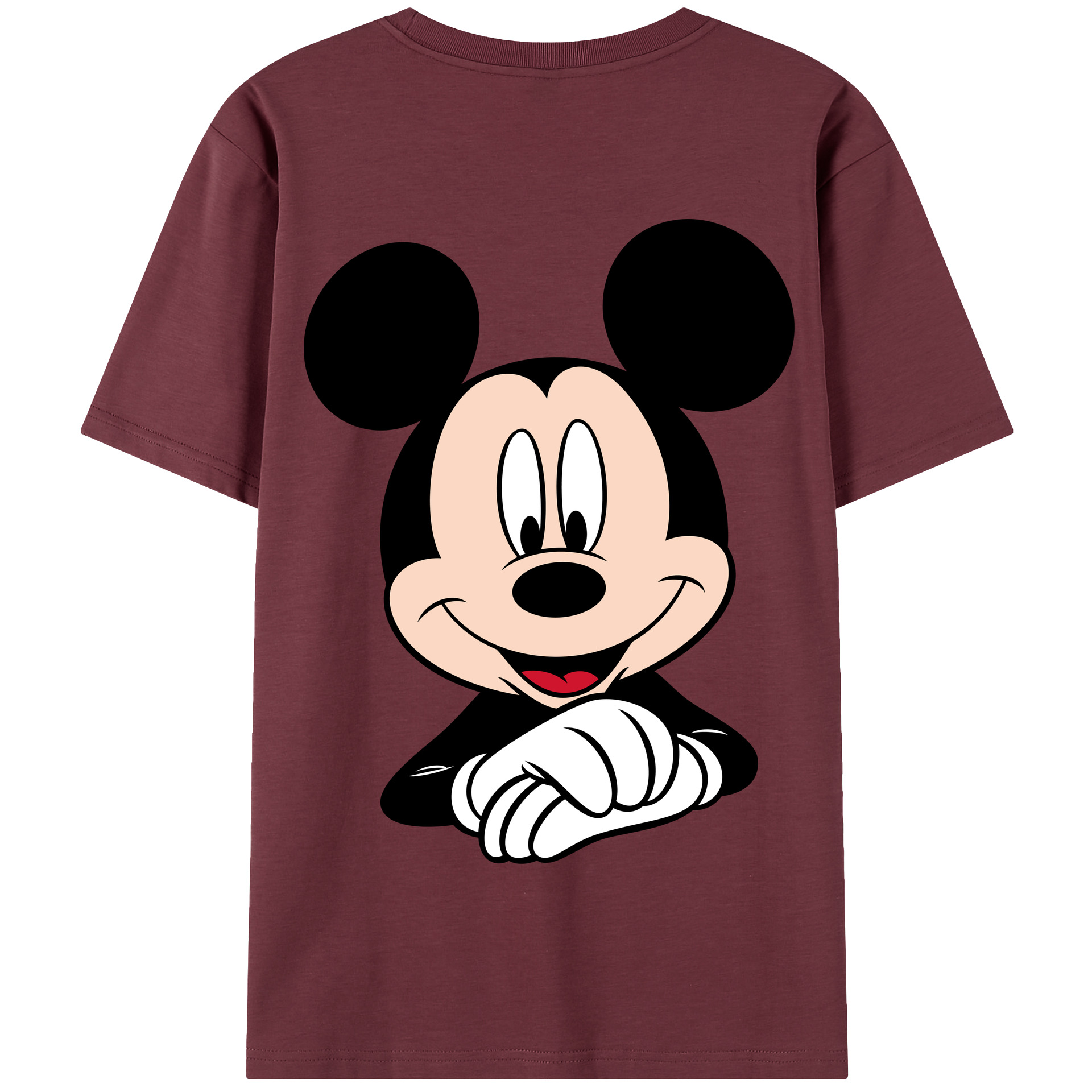 （画像用） ミッキーマウス Mickey Mouse 綿100％半袖Tシャツ（背面プリント）